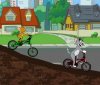 Tom and Jerry bike competition